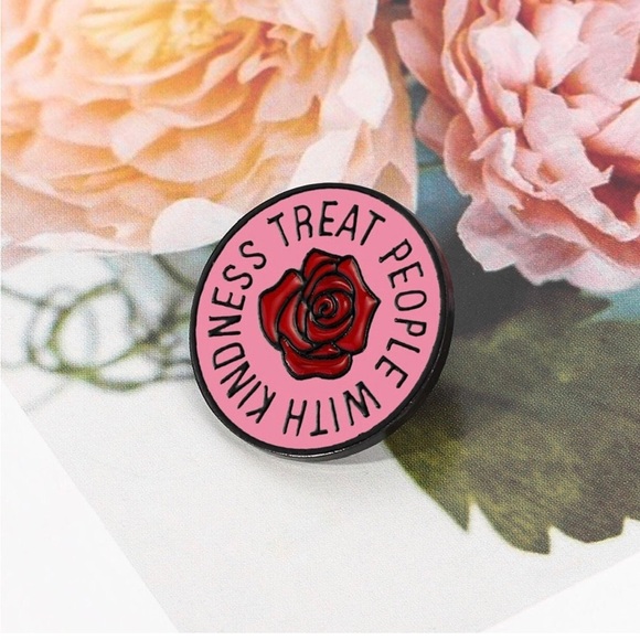 Treat People With Kindness Decorative Pin - Picture 2 of 4